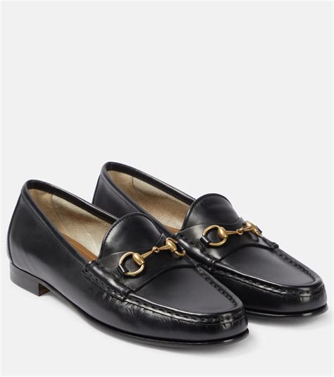 1953 horsebit leather loafer gucci|Gucci Horsebit detailed leather loafers.